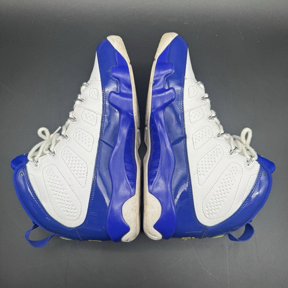 Size 11 - Air Jordan 9 Retro Kobe Blue White Yellow Leather (302370-121) - Picture 7 of 10